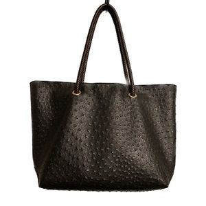 Faux Ostrich Leather Tote Bag